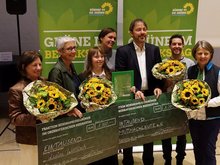 Verleihung des Kulturpreises Grüner Wanninger in Starnberg mit Martina Neubauer (Foto: P. Klinder)