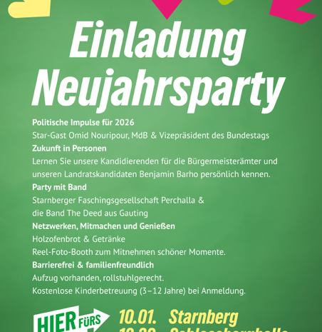 Einladung Neujahrsparty